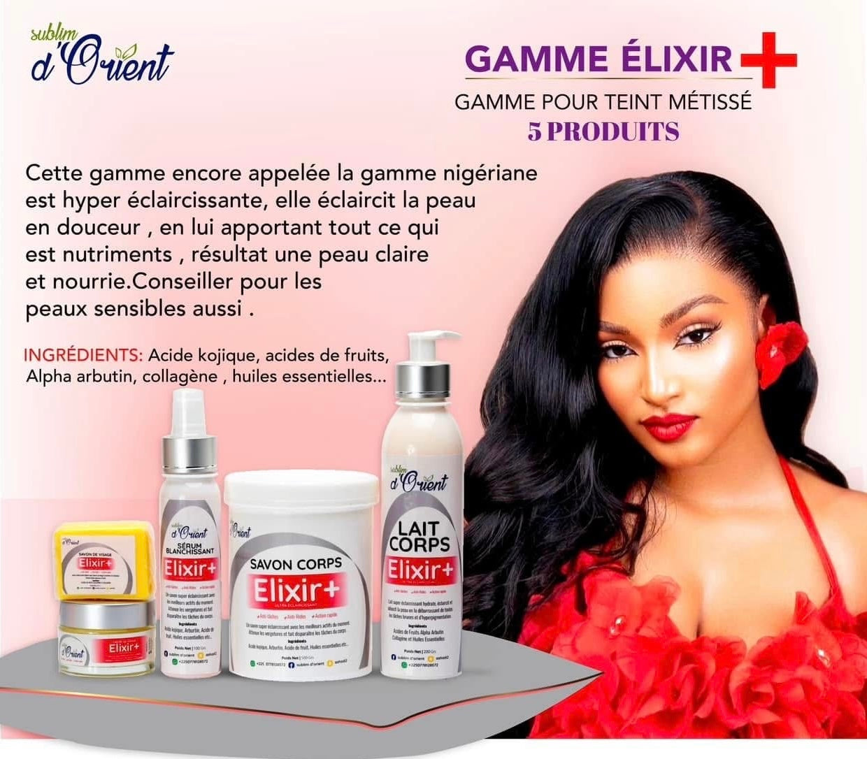 GAMME TEINT CLAIRE ELIXIR PLUS