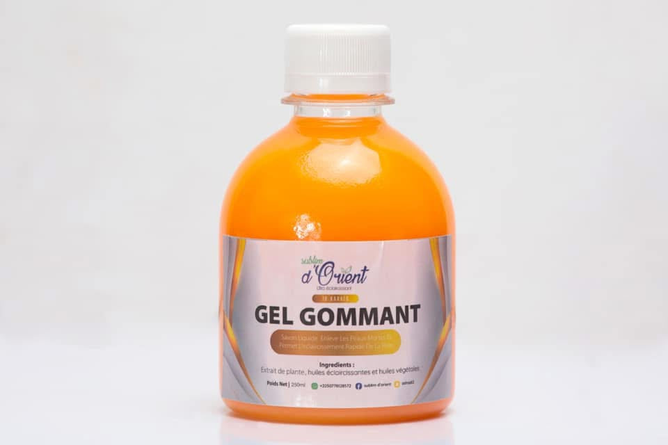 Gel douche gommant éclaircissant