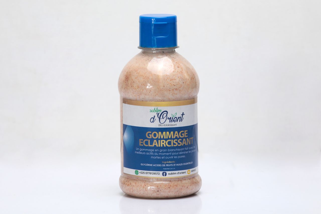 GOMMAGE CORPS ECLAIRCISSANT CORPS ET VISAGE