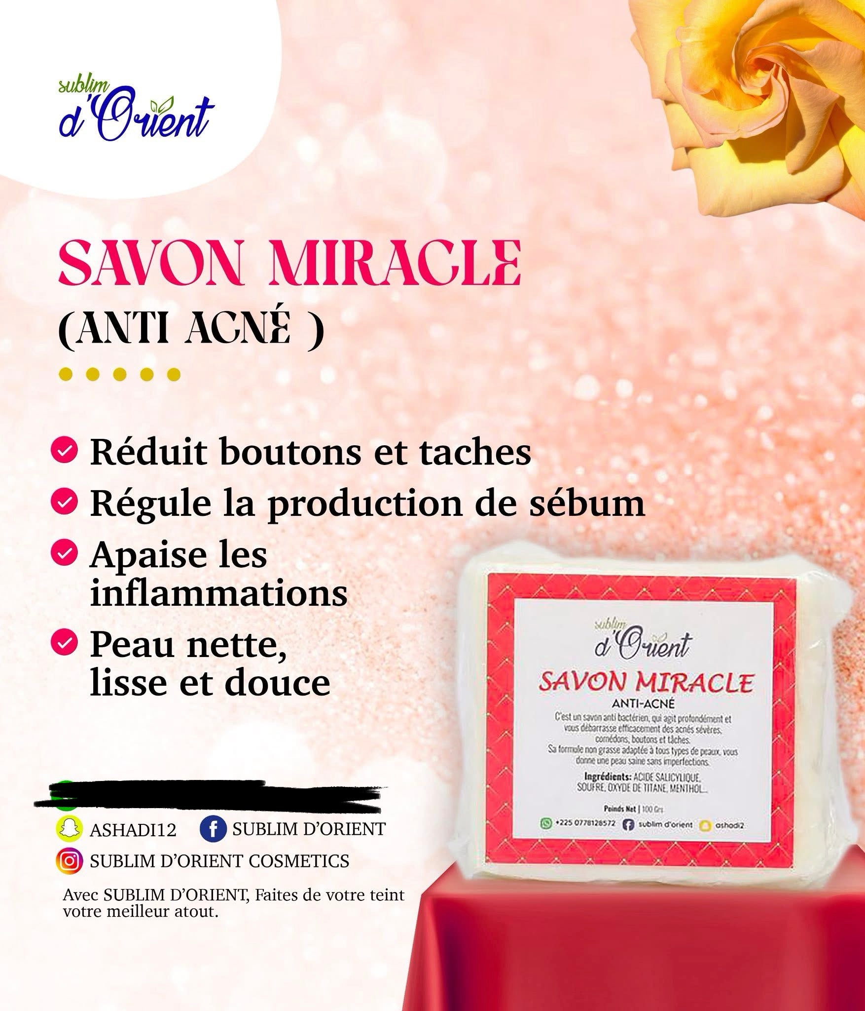 Savon anti acne