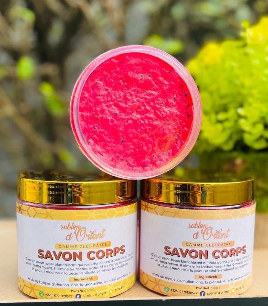SAVON CORPS BLANCHISSANT CLEOPATRE